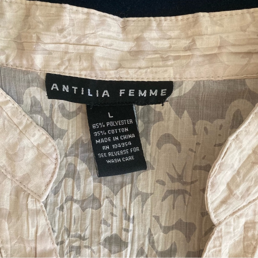 ANTILIA FEMME beige blouse - Picture 5 of 7